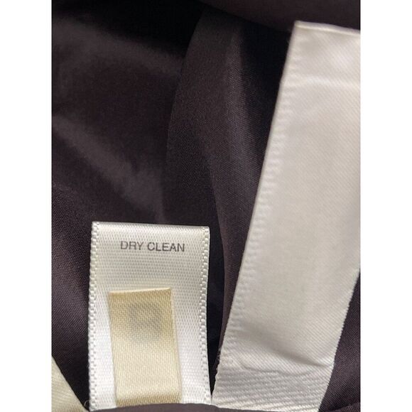 Ann Taylor Women Brown V Neck Sleeveless Pleated Dress Size 4 - Picture 10 of 10